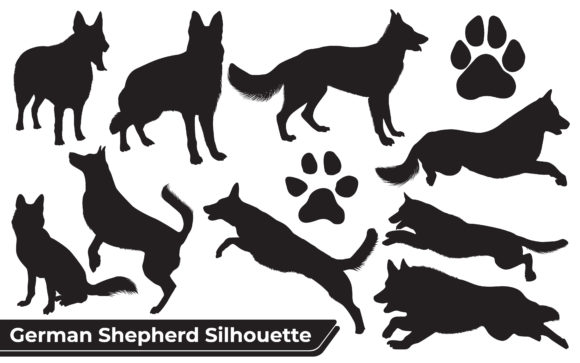 Animal German Shepherd Dog Silhouettes