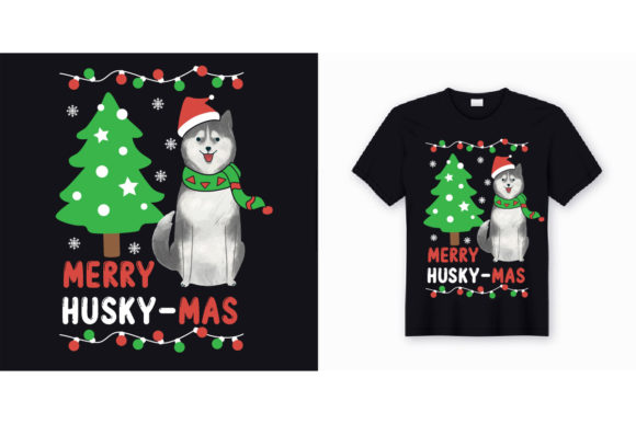 Christmas Dog Tee Shirt Design