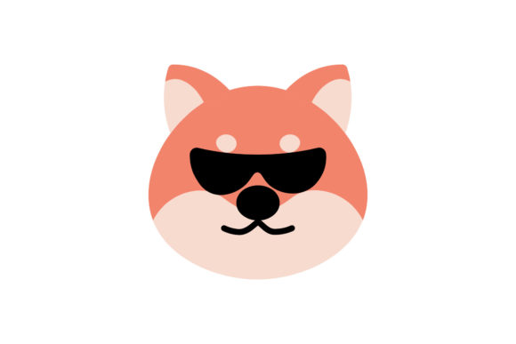 Dog Kawaii Shiba Cool Vector