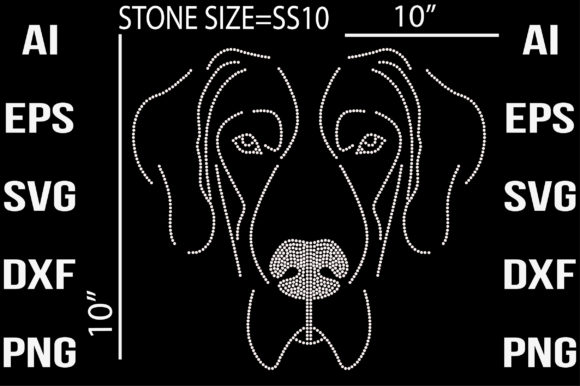 Dog Rhinestone Design