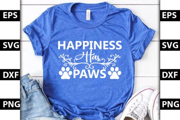 Happy Paws Embroidery Design