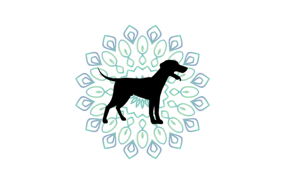 Mandala Animal Pattern Dog Illustration
